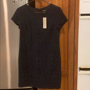 NWT Banana Republic Navy Blue lace dress